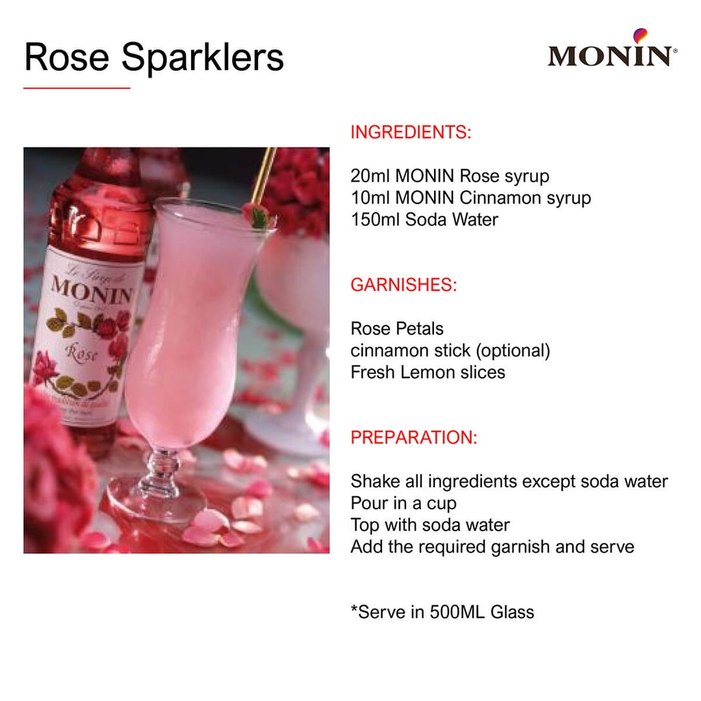 Authentic catalogue view 2 of Monin Cinnamon Syrup, France - 6x700ml