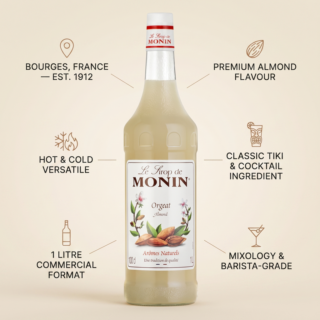 Monin Almond Orgeat Syrup - 1LTR