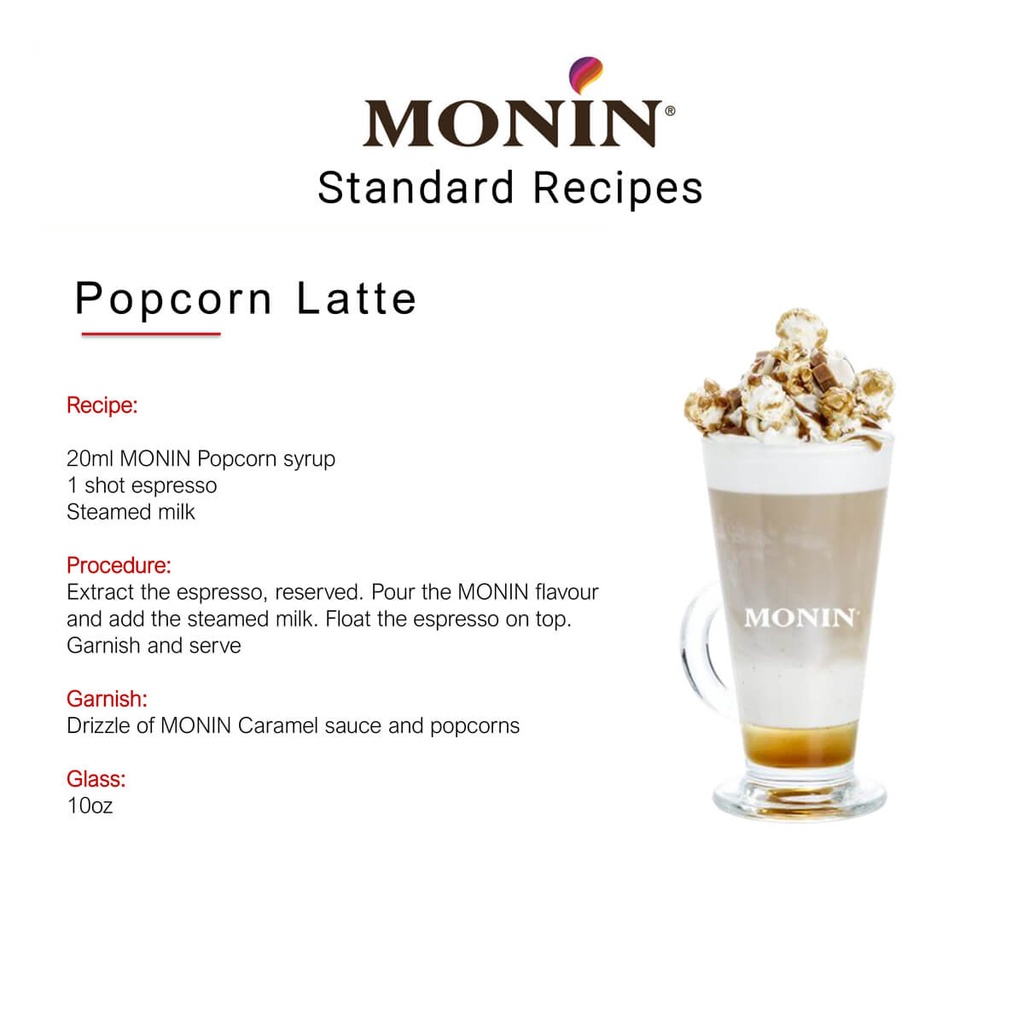 Monin Popcorn Syrup - 700ML