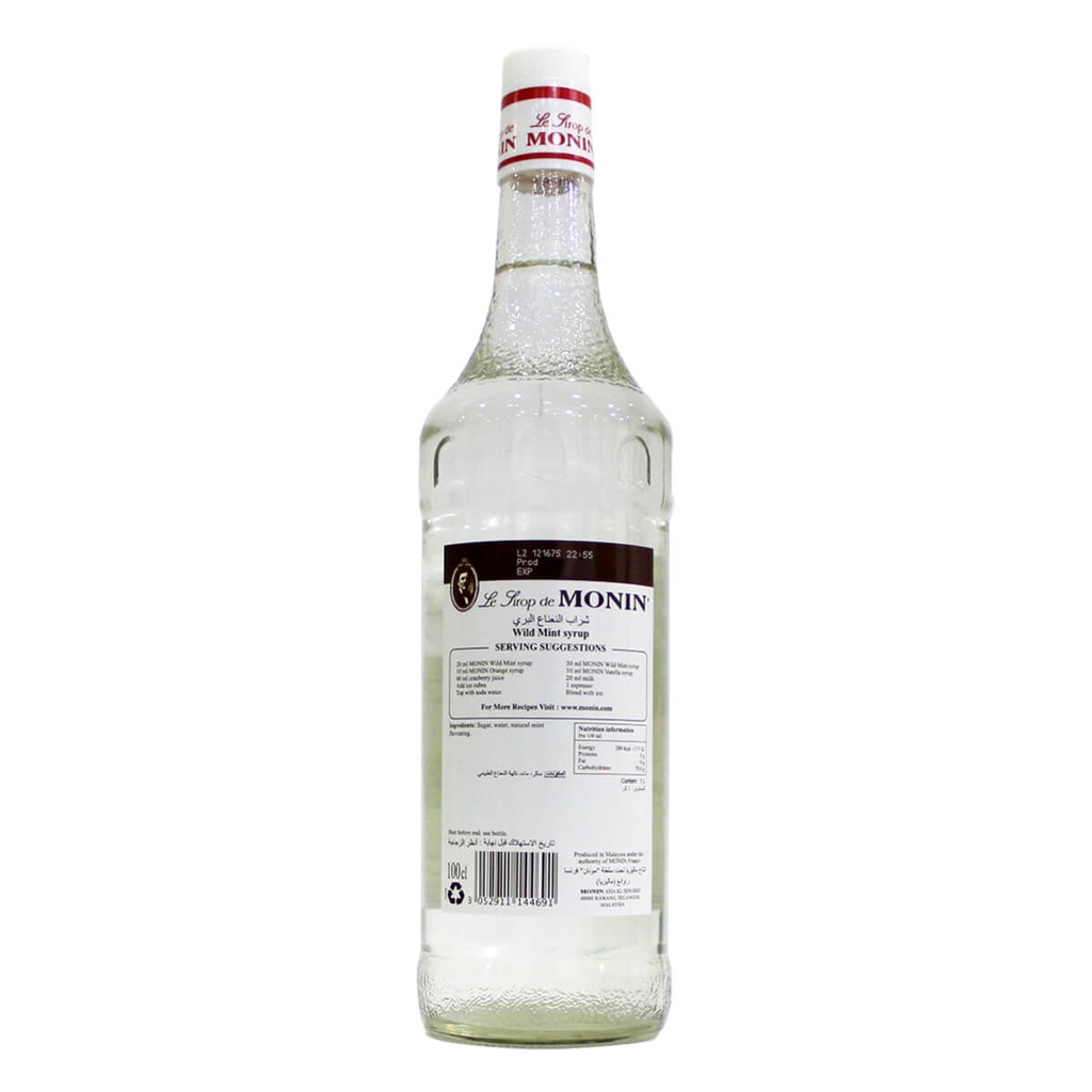 Monin Wild Mint Syrup - 1LTR