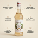 Monin Pure Cane Sugar Syrup, Malaysia - 1LTR