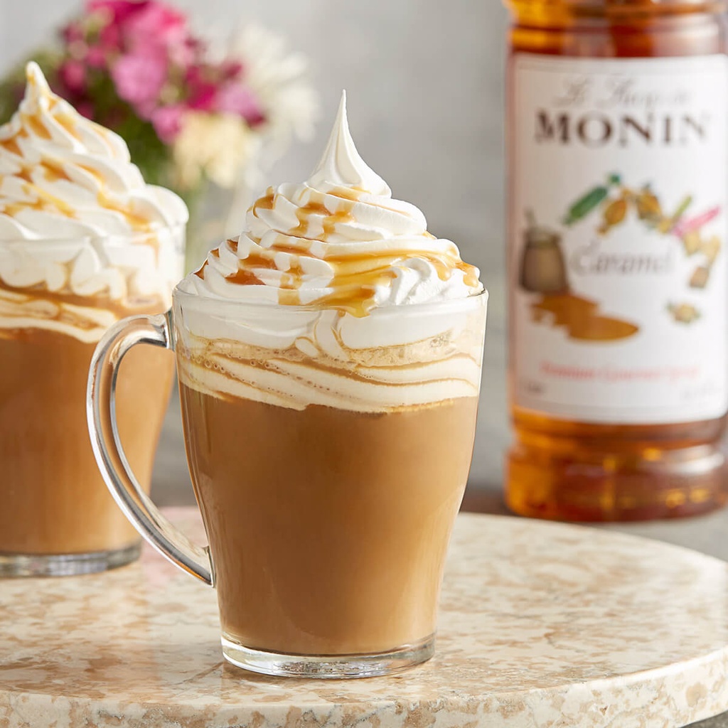 Authentic catalogue view 2 of Monin Caramel Syrup, France - 6x1ltr