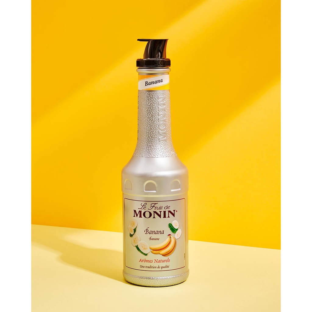 Authentic catalogue view 2 of Monin Banana Puree Fruit Mix, France - 4x1ltr