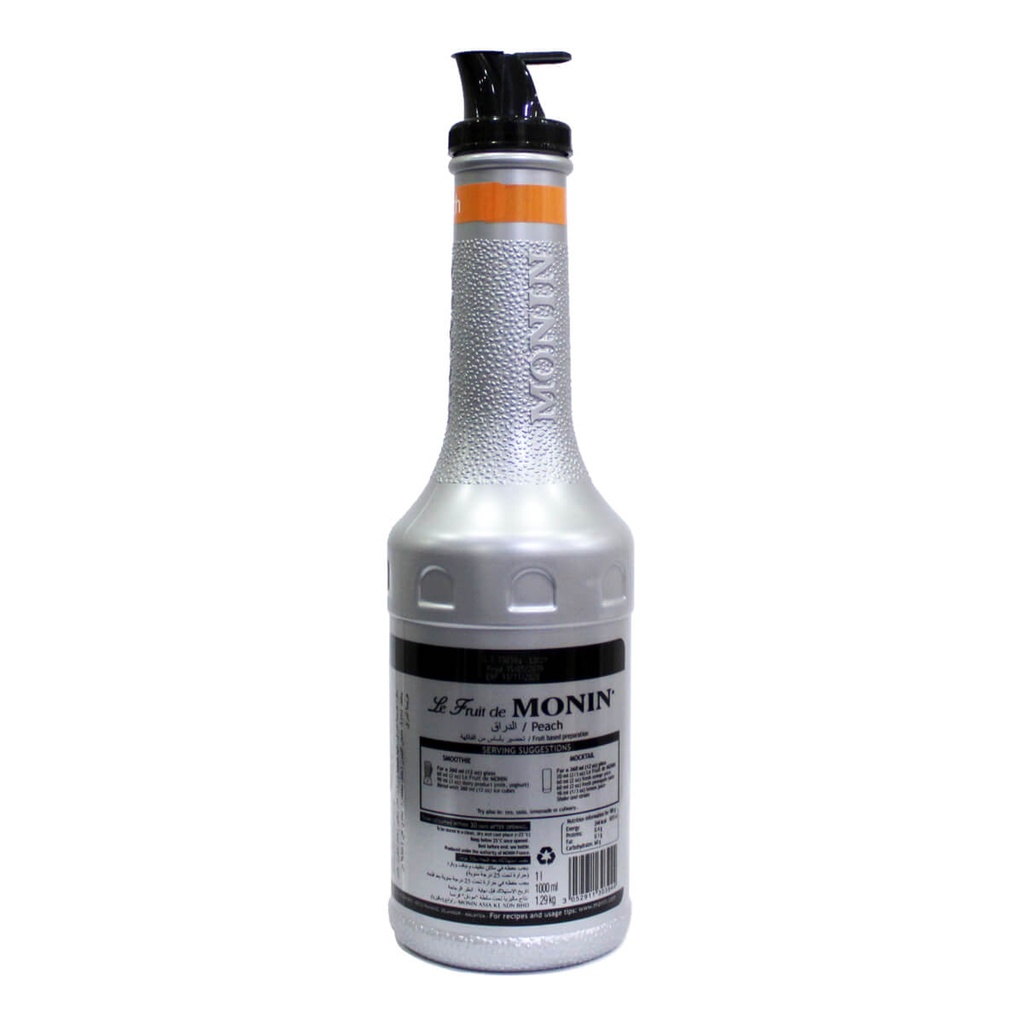 Monin Peach Fruit Mix Puree - 1LTR