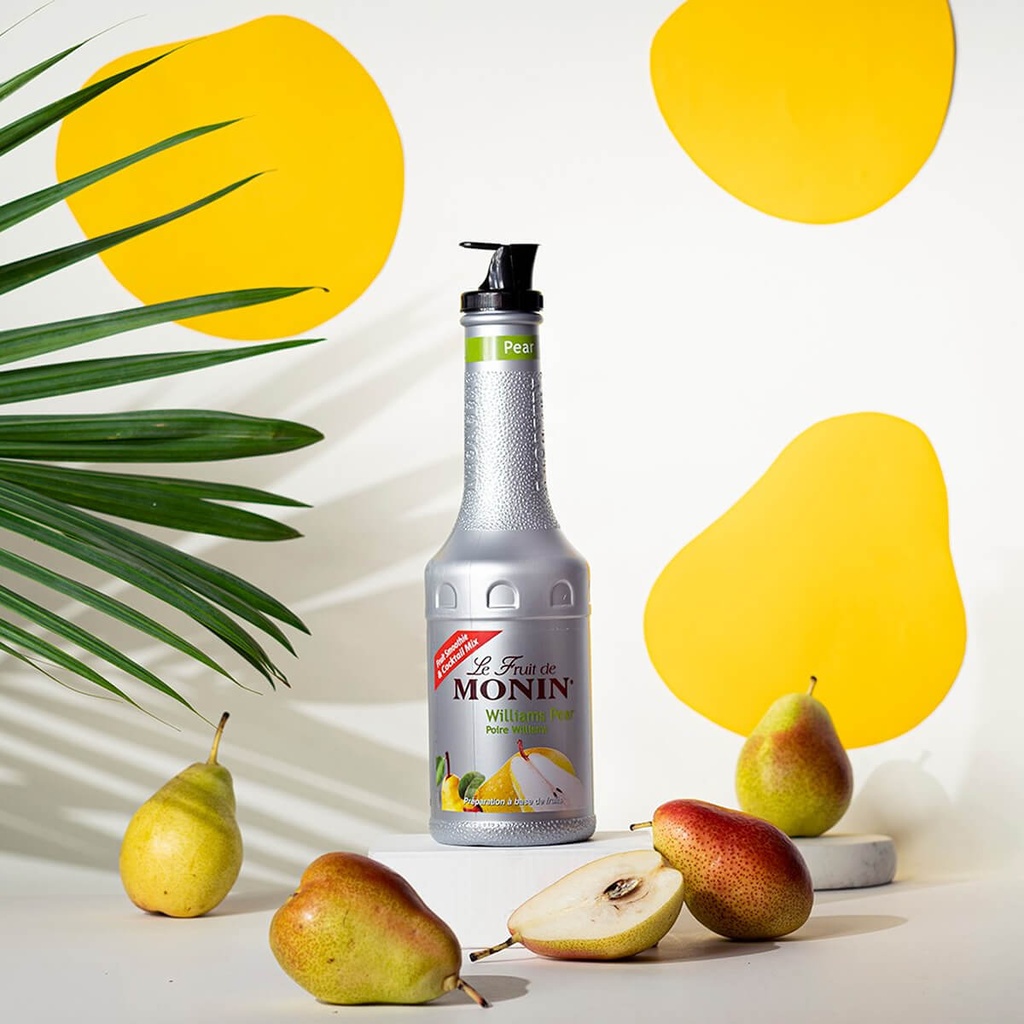 Monin Williams Pear Fruit Mix Puree - 1LTR