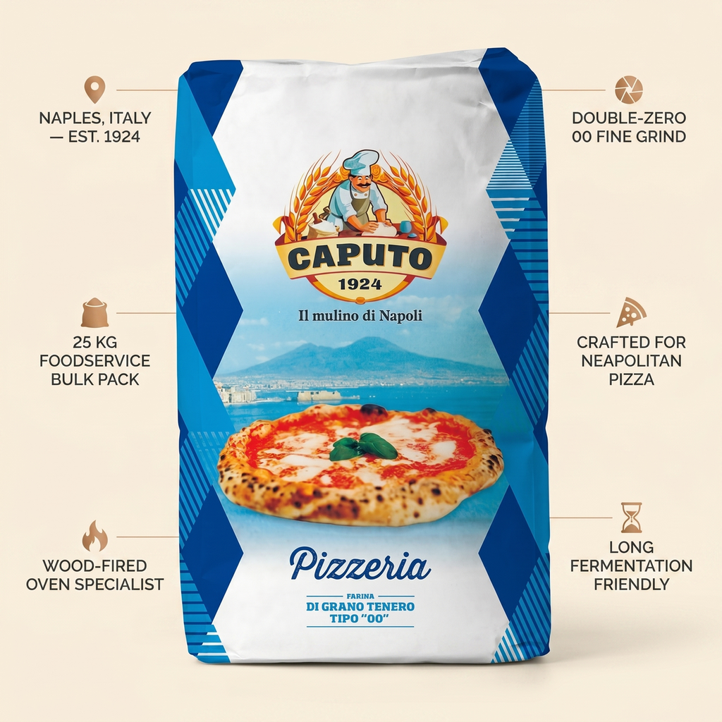 Caputo Pizza Flour '00, Blue Packing, Italy - 25KG