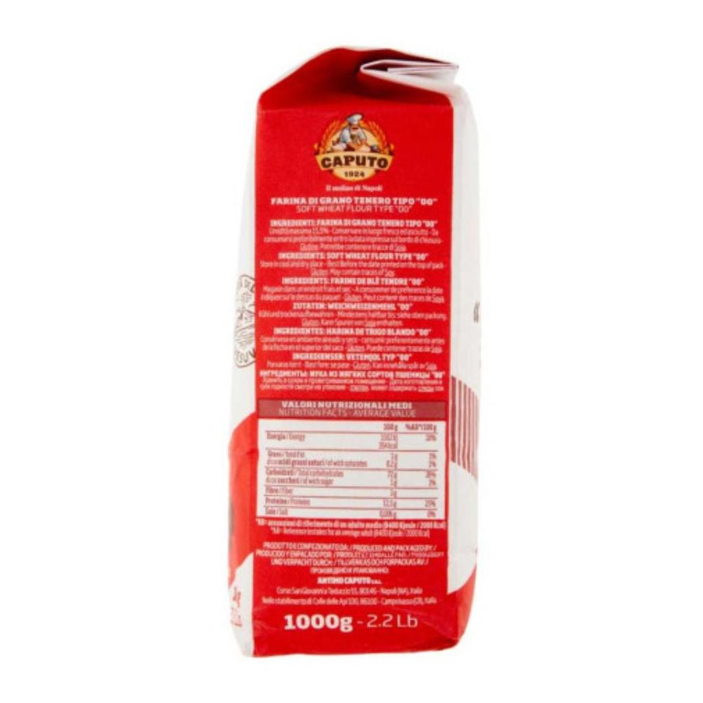Caputo Pizza Flour '00 Pizzeria, NEW Red Packing Design, Italy - 1KG