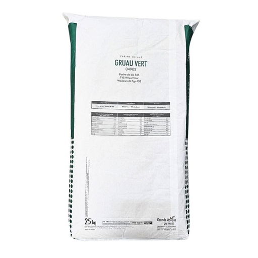Grands Moulins de Paris T45 Gruau Vert Wheat Flour - 1x25kg, alternate view