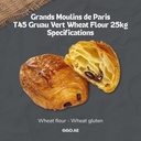 Grands Moulins de Paris T45 Gruau Vert Wheat Flour - 1x25kg, image 3 of 4
