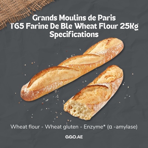 Grands Moulins de Paris T65 Farine De Ble Wheat Flour - 1x25kg, alternate view