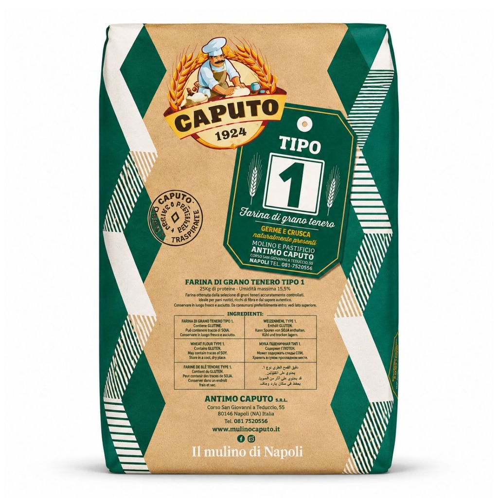 Authentic catalogue view 1 of Caputo Tipo 1 Flour, Italy - 1x25kg