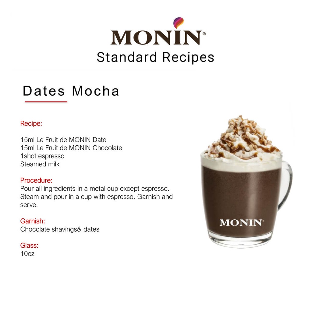 Monin Chocolate Syrup, France - 6x700ml