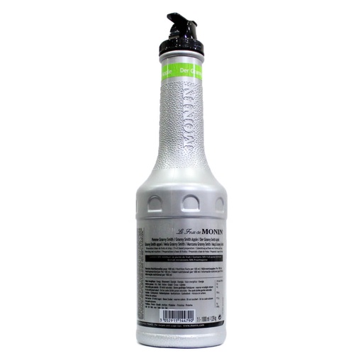 Monin Granny Smith Puree Fruit Mix, France - 4x1ltr, alternate view