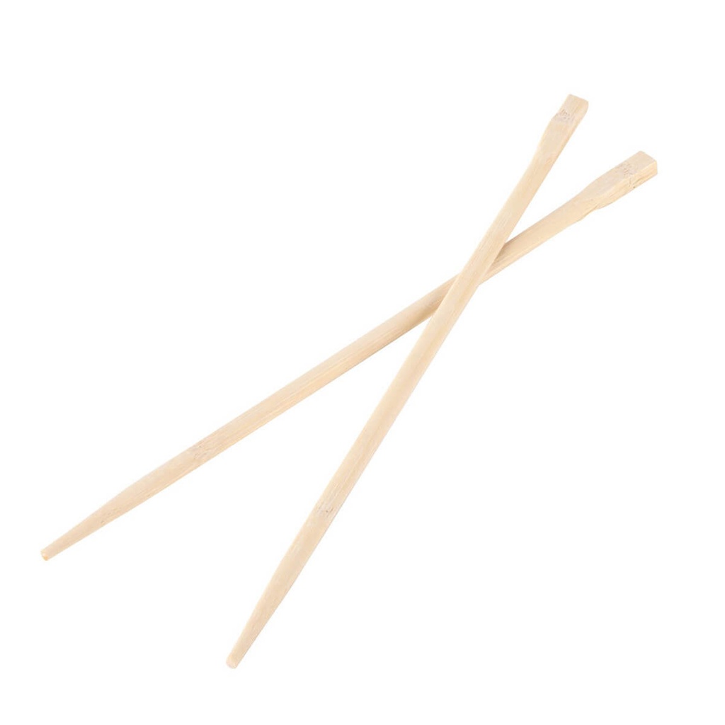 QING Bamboo Chopsticks, 24CM Length, Pointed Tips - 1 Pack of 100 Chopstick Pairs