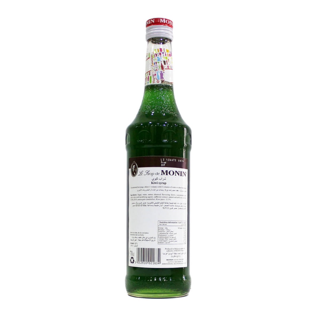 Monin Kiwi Syrup, France - 6x700ml