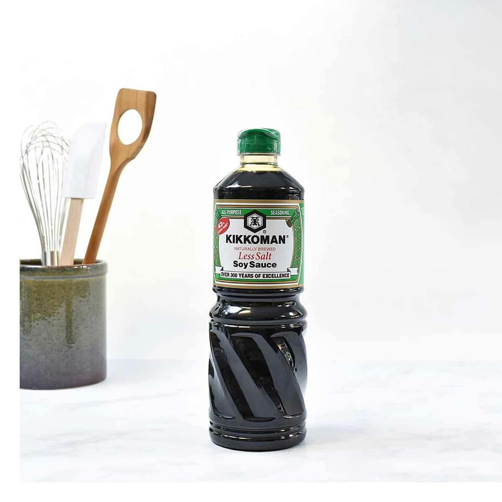 Kikkoman Low Sodium Soy Sauce, Singapore - 1LTR