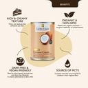 Earth's Finest Organic Coconut Cream, Sri Lanka - 400ML — additional view