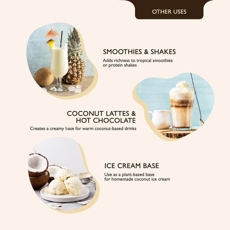 Earth's Finest Organic Coconut Cream, Sri Lanka - 400ML — additional view