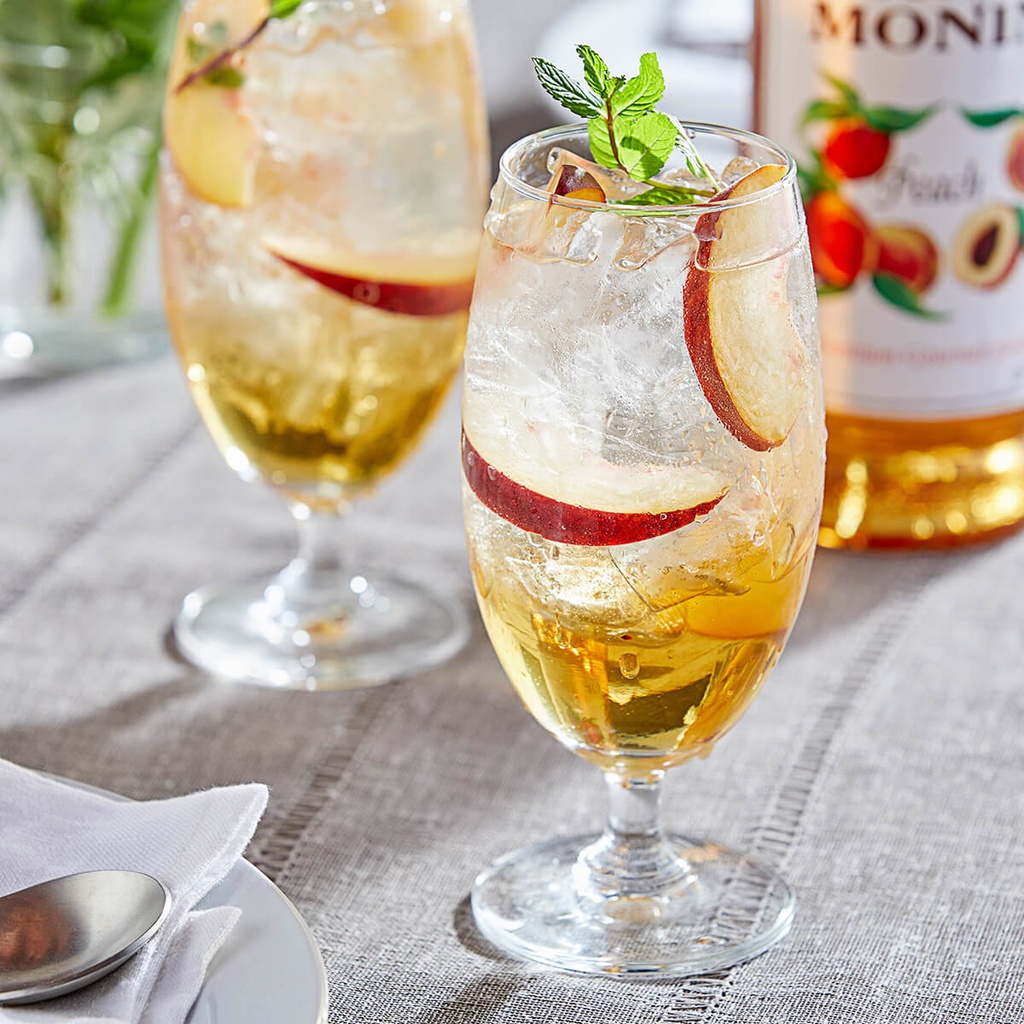 Monin Peach Syrup, France - 6x1ltr