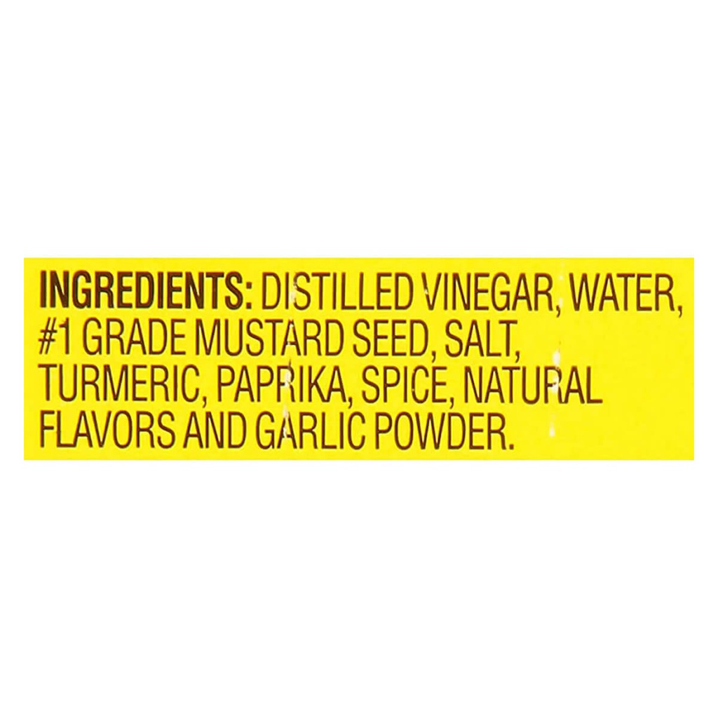 French's Yellow Mustard Sauce, USA - 2.98KG