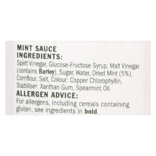 Duerr's English Mint Sauce, UK - 6x200g, alternate view