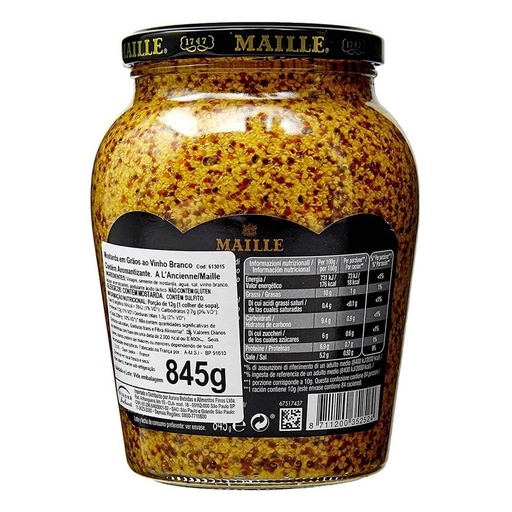 Maille Whole Grain Mustard, France - 6x845g, alternate view