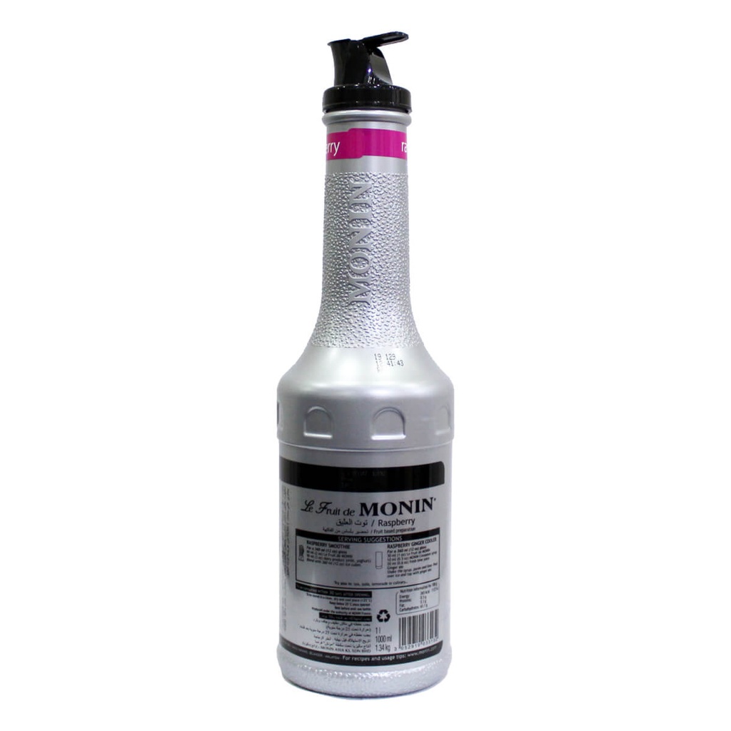 Monin Raspberry Fruit Mix Puree - 1LTR back