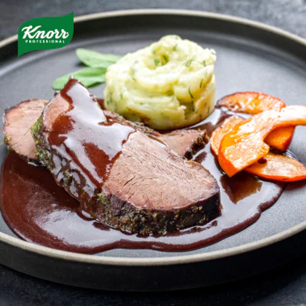 Knorr Professional Demi Glace Sauce serving suggestion
