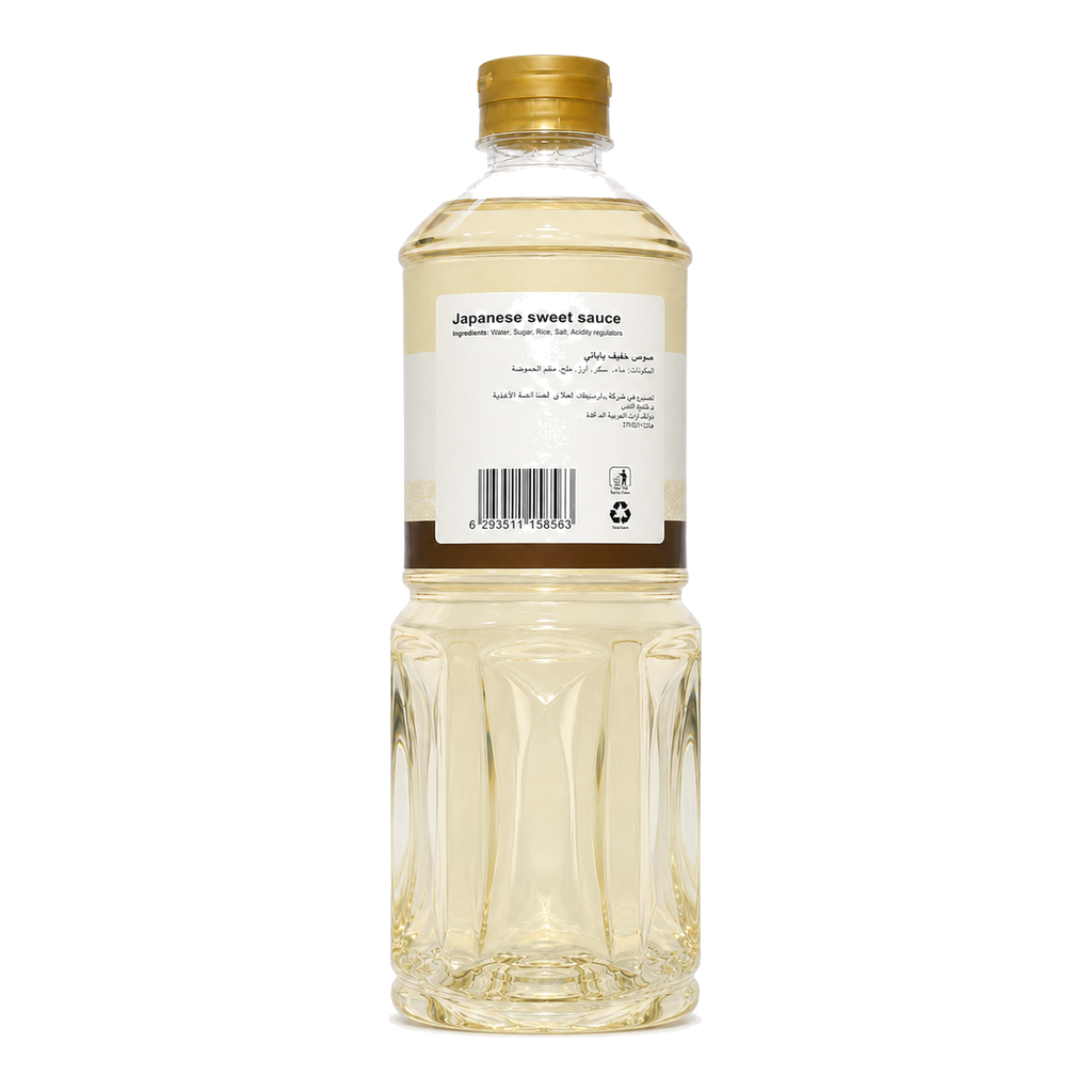 Seasir Japanese Sweet Sauce 1L rear label and ingredients - SACH-253306