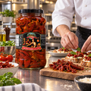 Campagna Sun-Dried Tomatoes - illustrative chef preparation scene