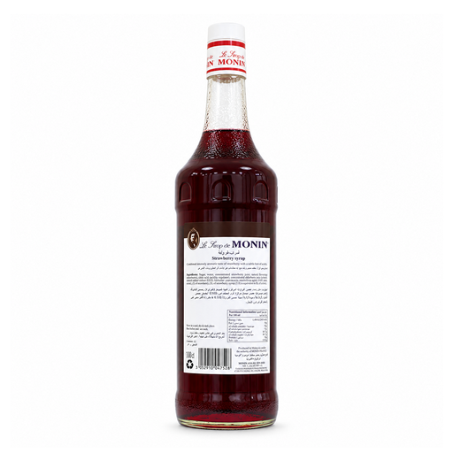 Monin Strawberry Syrup, France - 6x1ltr, alternate view
