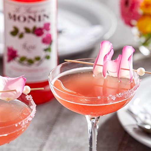 Monin Rose Syrup, France - 6x700ml, alternate view