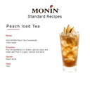 Peach Iced Tea made with Monin Peach Tea Syrup