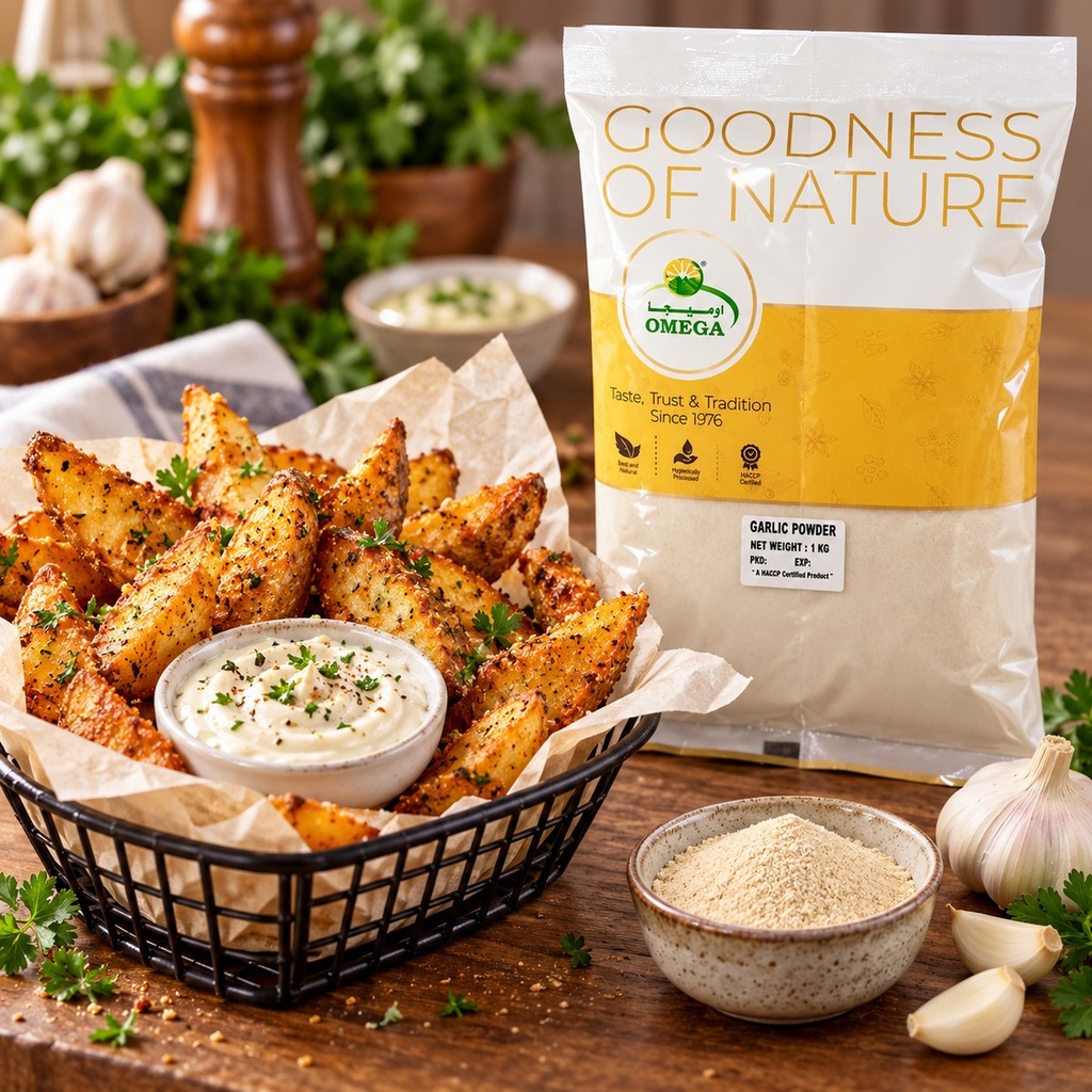 Omega Garlic Powder - 1KG - serving suggestion 2