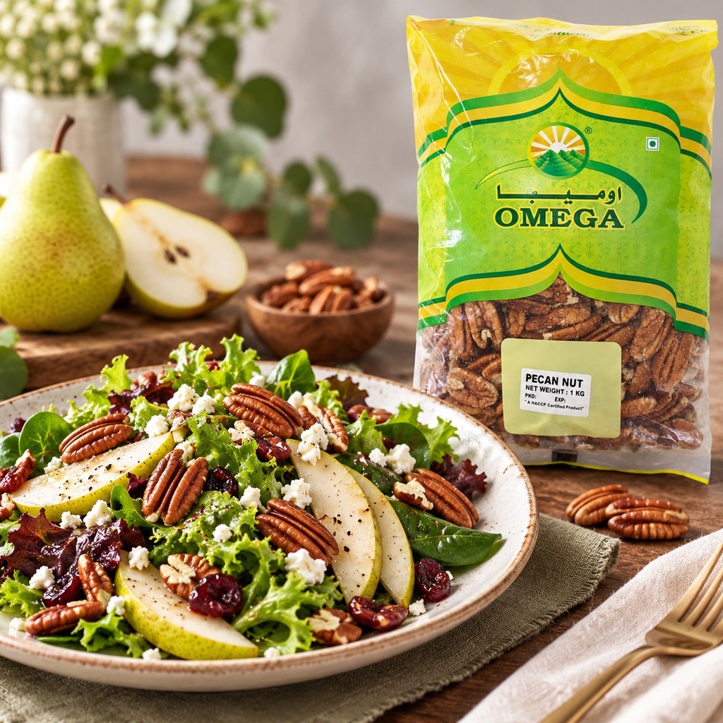 Omega Pecan Nuts - 1KG serving suggestion 04