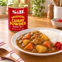S&B Oriental Curry Powder — Japanese curry rice serving suggestion