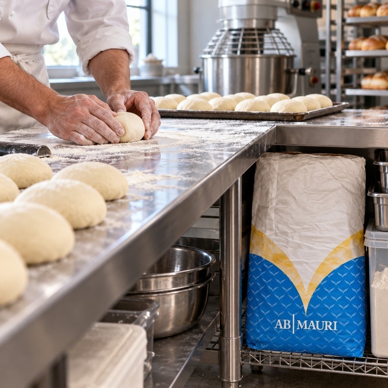 Unipan Plus Bread Improver 15KG, baker shaping bread dough — additional view