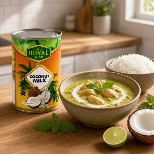 Royal Arm Coconut Milk, Thailand - 24x400ml, alternate view