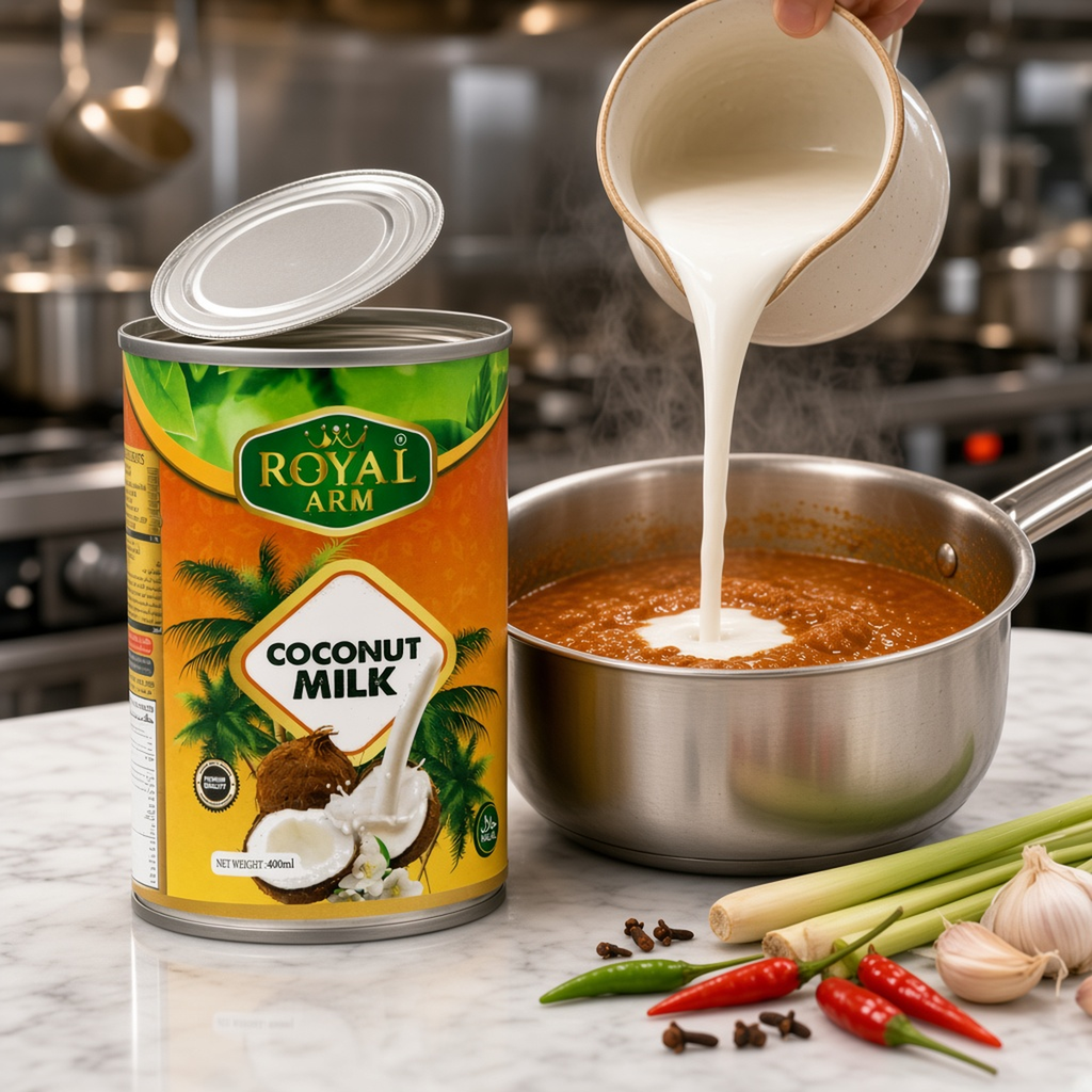 In the Kitchen — Royal Arm Coconut Milk, Thailand - 24x400ml | Addtocart Dubai UAE