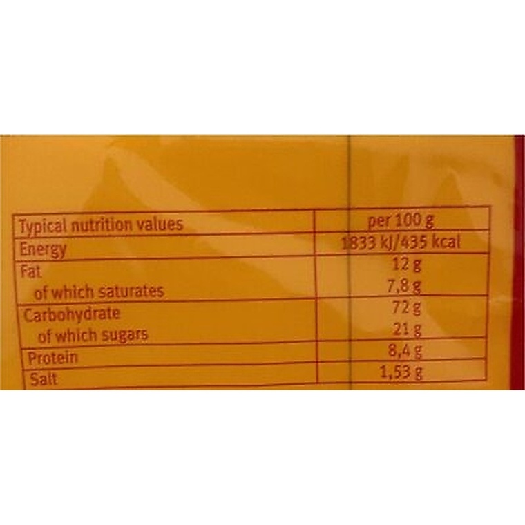 Leibniz Original Biscuits - 1x100g — nutrition