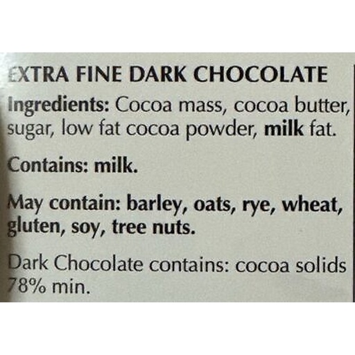 Lindt Excellence 78% Cocoa Dark Chocolate - 1x100g, alternate view