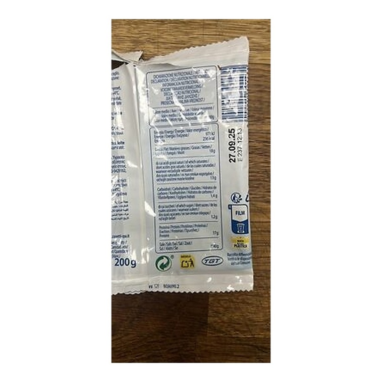 Zanetti Mozzarella Cheese Fresh - 1x125g — nutrition