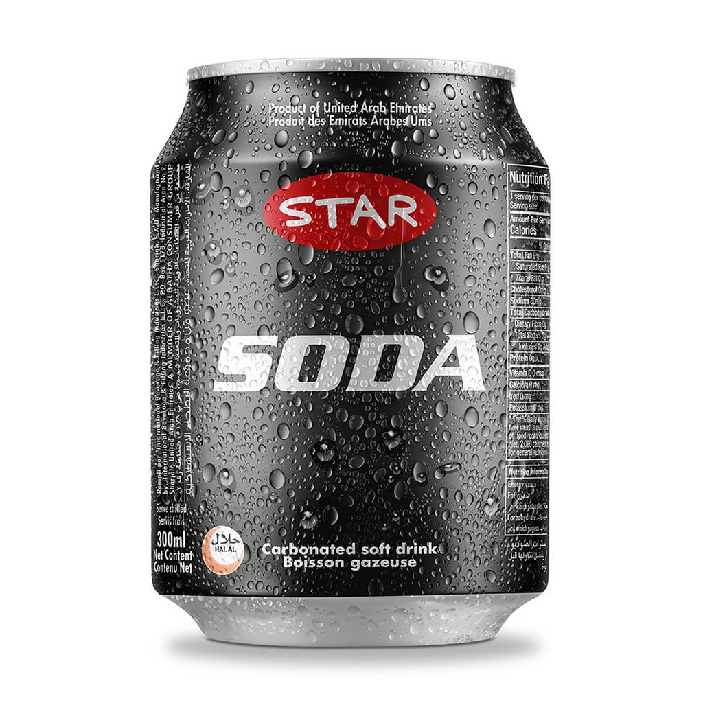 [BEVR-708310] Star Soda Water Soft Drink, UAE - 24x300ml