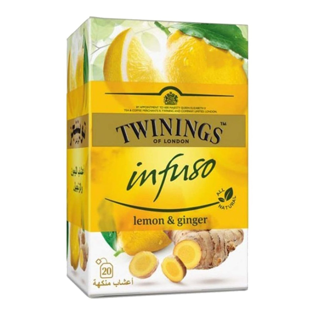 [BEVR-708504] Twinings Infuso Lemon & Ginger Tea - 6x20's