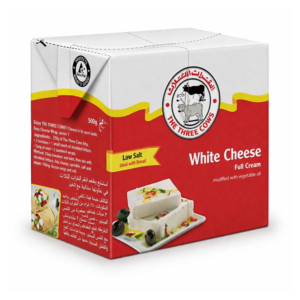 3Cow Feta Cheese - 24x500g