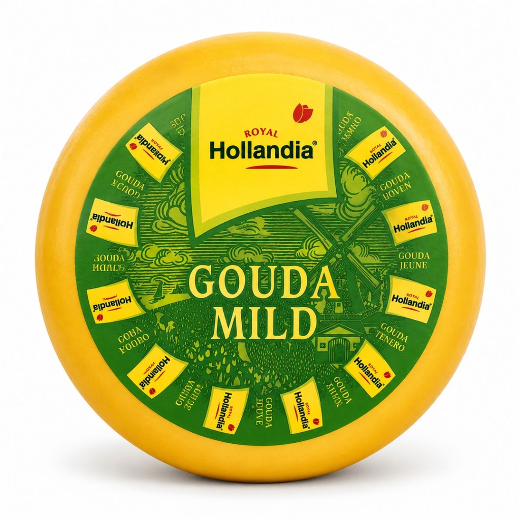 [BREK-151001] Hollandia Royal Gouda Cheese, Mild - 1x1kg