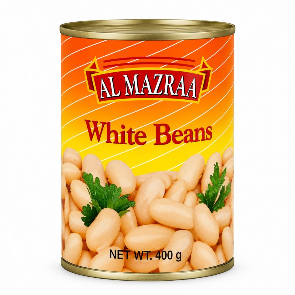 [VEGT-600518] Al Mazraa White Kidney Beans - 24x400g