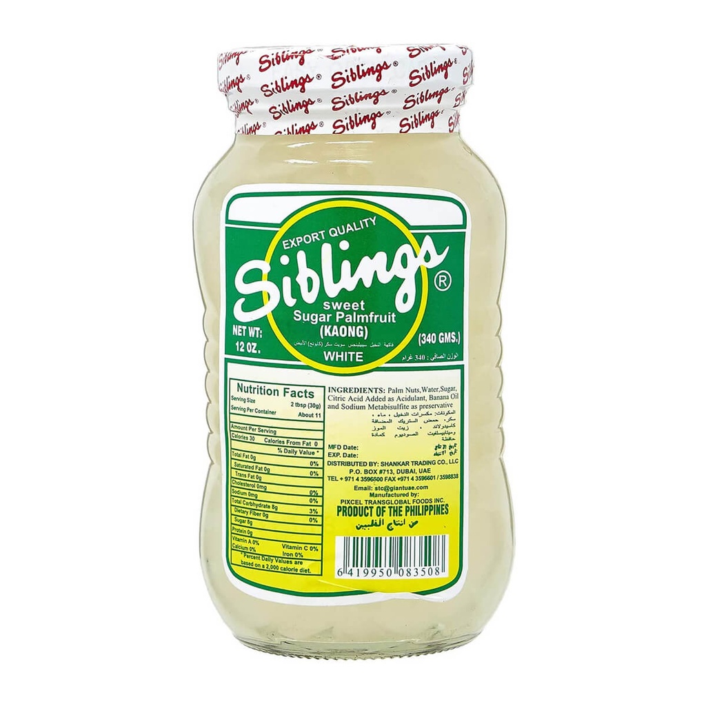 [CONF-101051] Siblings White Coconut Gel - 24x340g