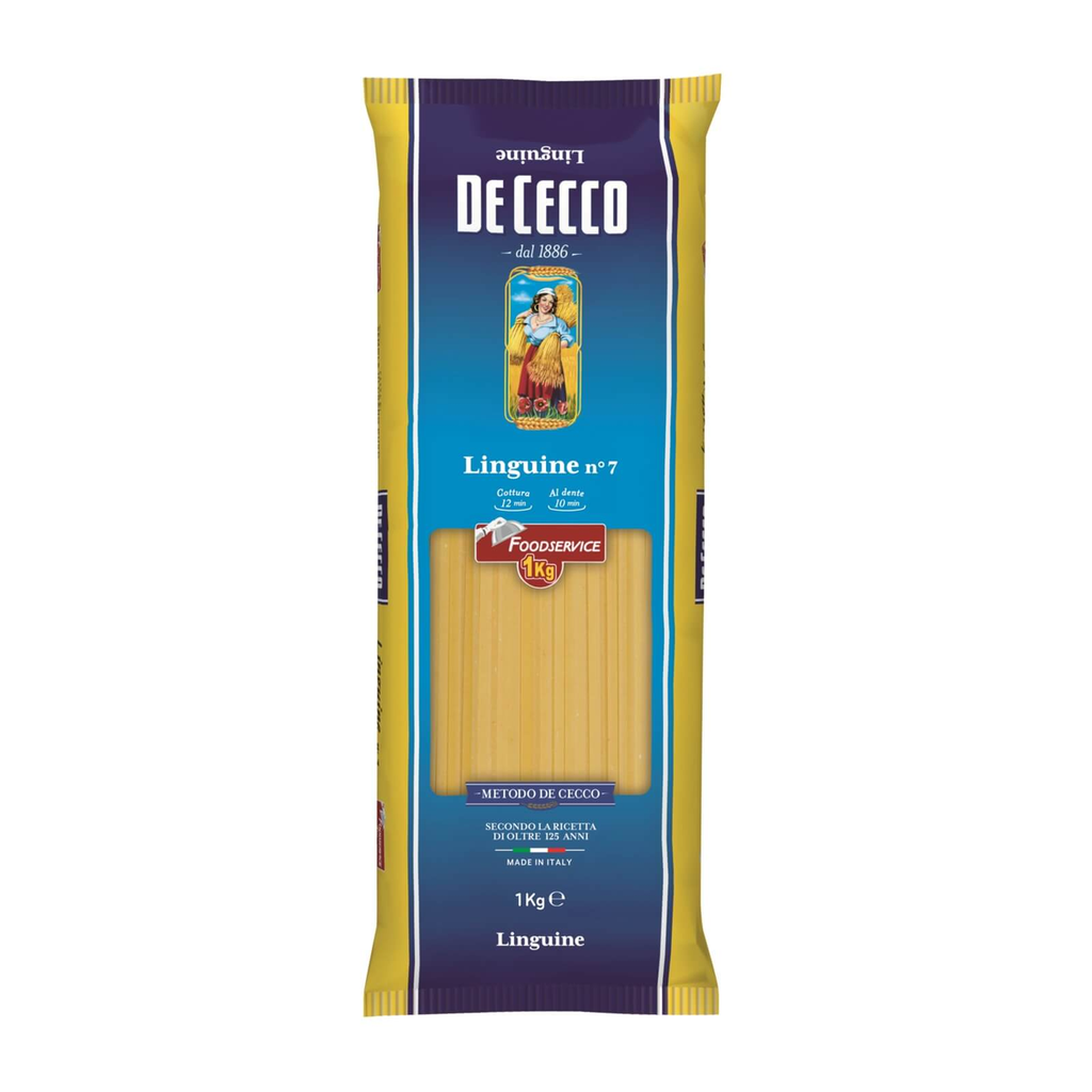 DeCecco Linguine #7 Pasta, Italy - 12x1kg product pack