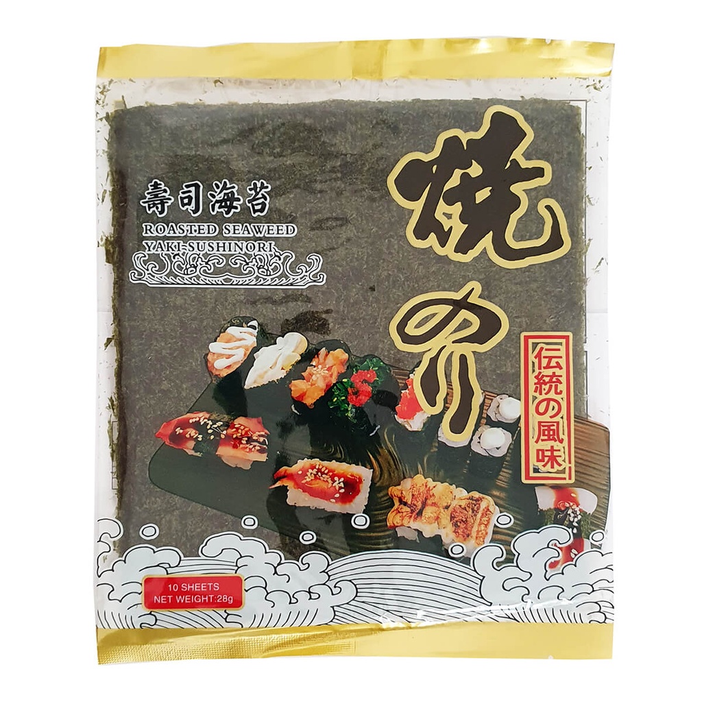 GGFT Sushi Nori 28g, NEW Design - 1x10 Sheets